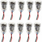 10 pcs E10 Lamps Base LED Screw Mount Small Bulbs Holder Light Socket With Wire Socket For Experiment Circuit V1188-MS-227-0373