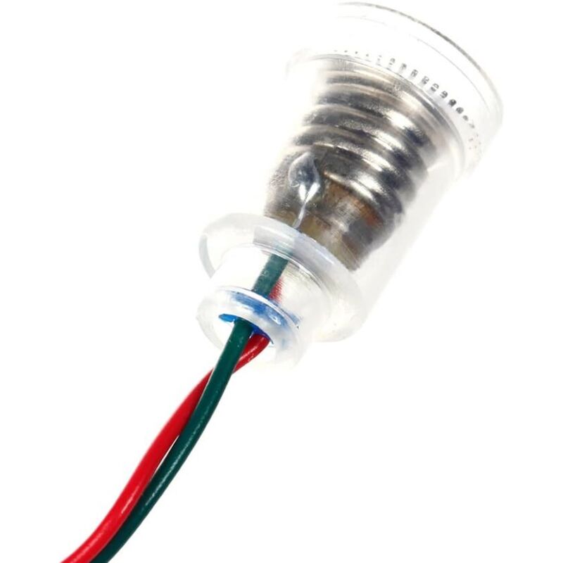 10 pcs E10 Lamps Base LED Screw Mount Small Bulbs Holder Light Socket With Wire Socket For Experiment Circuit V1188-MS-227-0373