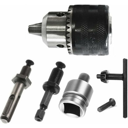 1.5-13Mm Drill Chuck 1/2-20 Unf With Sds Plus Adapter And Wrench Drill Chuck Quick Change Chuck With Key For V1188-MS-227-0374