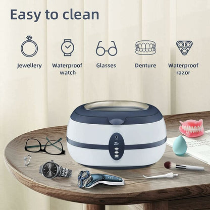 Ultrasonic Cleaner 600Ml Household Cleaning Device With Cleaning Basket And Automatic Holder For Cleaning V1188-MS-227-0375