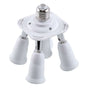 5 In 1 E27 Socket Splitter Adapter Socket Splitter Adapter Socket Converter Holder For E27 LED Bulbs V1188-MS-227-0379
