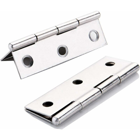10 pcs Stainless Steel Home Furniture Hardware Door Hinge Long 75Mm X 50Mm V1188-MS-227-0382