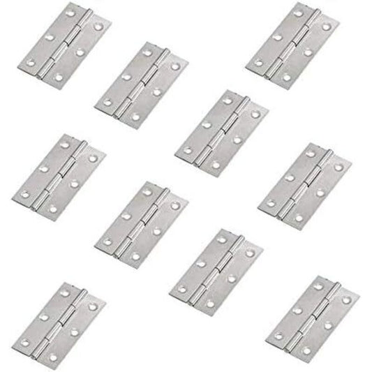 10 pcs Stainless Steel Home Furniture Hardware Door Hinge Long 75Mm X 50Mm V1188-MS-227-0382