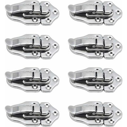 8 Toggle Clasp Latches Toggle Lock Lever Clasp For Jewelry Box Gift Boxes Toolbox Suitcase And Chest - Silver V1188-MS-227-0390