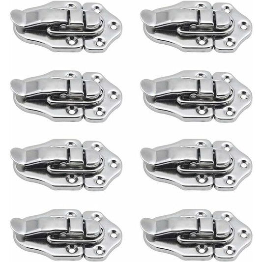 8 Toggle Clasp Latches Toggle Lock Lever Clasp For Jewelry Box Gift Boxes Toolbox Suitcase And Chest - Silver V1188-MS-227-0390