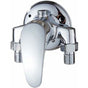 Brass Single Lever Wall Mounted Shower Mixer Tap For Bathroom Cold And Hot Water, Chrome V1188-MS-227-0392