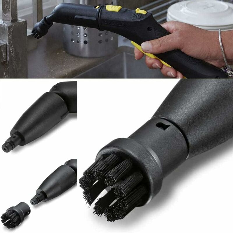 4 Pack Steam Cleaning Brushes, Steam Cleaning Accessories, ROund Brushes Set, For Karcher Sc1 Sc2 Ctk10 Sc3 V1188-MS-227-0397