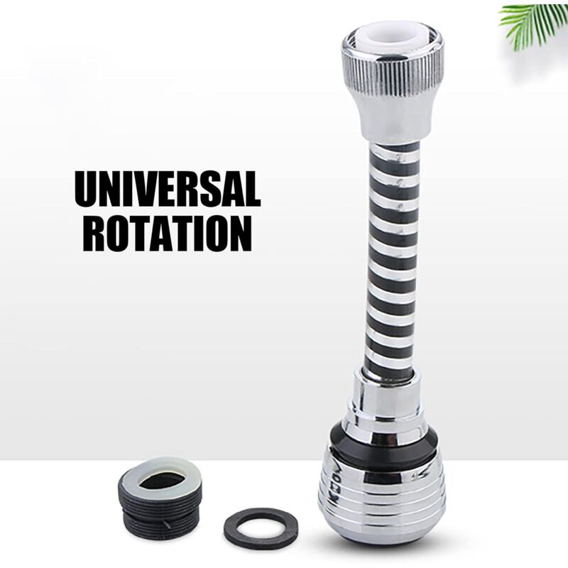 360 Degree Flexible Kitchen Faucet Sprayer, Faucet Nozzle, Kitchen Faucet Head Replacement, Sink Hose V1188-MS-227-0410