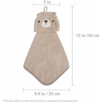 5 Pack Hanging Hand Towels With Hanging Loop Absorbent Coral Fleece Bathroom Towels Soft Thick Dishcloth V1188-MS-227-0411
