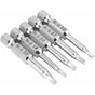 5 pcs Magnetic Triangle Head Screwdriver Bits Set S2 Steel 1.8Mm, 2Mm, 2.3Mm, 2.7Mm, 3Mm, 6.35Mm Hex Shank, V1188-MS-227-0413