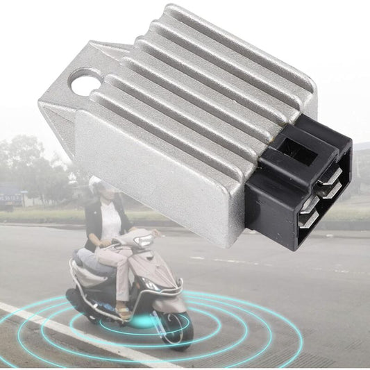 12V Regulator Rectifier,Universal 12V Universal 4 Pin Voltage Regulator For Motorcycle Motorbike V1188-MS-227-0414