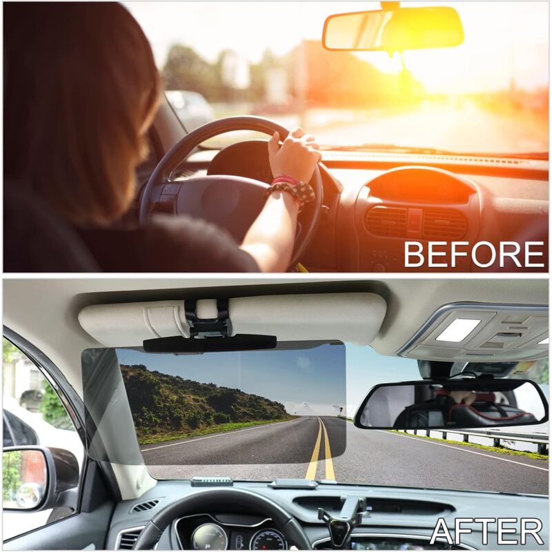 Car Sun Visor Extender, Car Sun Visor Extender Adjustable Car Sun Visor Extension Anti-Glare, For All Cars, V1188-MS-227-0415