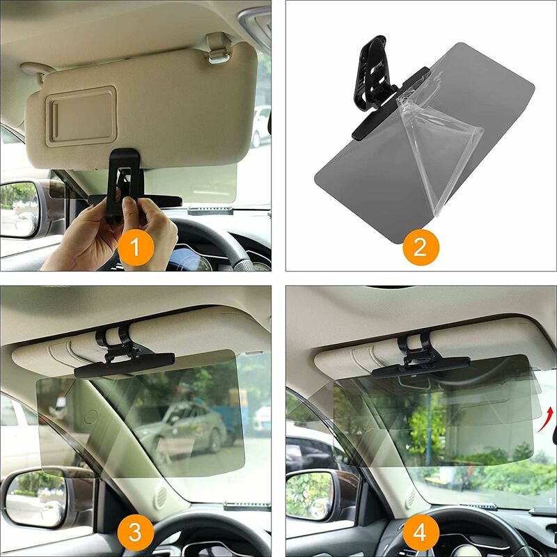 Car Sun Visor Extender, Car Sun Visor Extender Adjustable Car Sun Visor Extension Anti-Glare, For All Cars, V1188-MS-227-0415