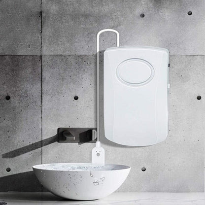Water Leak Alarm 130Db, 95Cm Long Cable With Sensor, Home Security Water Leak Detection Alarm, Battery V1188-MS-227-0419