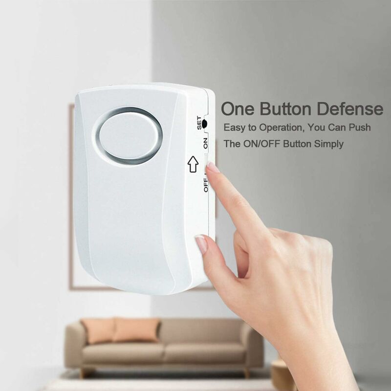 Water Leak Alarm 130Db, 95Cm Long Cable With Sensor, Home Security Water Leak Detection Alarm, Battery V1188-MS-227-0419