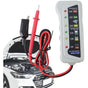 Car Battery Tester,High Accuracy LED Light 6V 12V Auto Battery Analyzer - Voltage Testers With Ergonomic V1188-MS-227-0425
