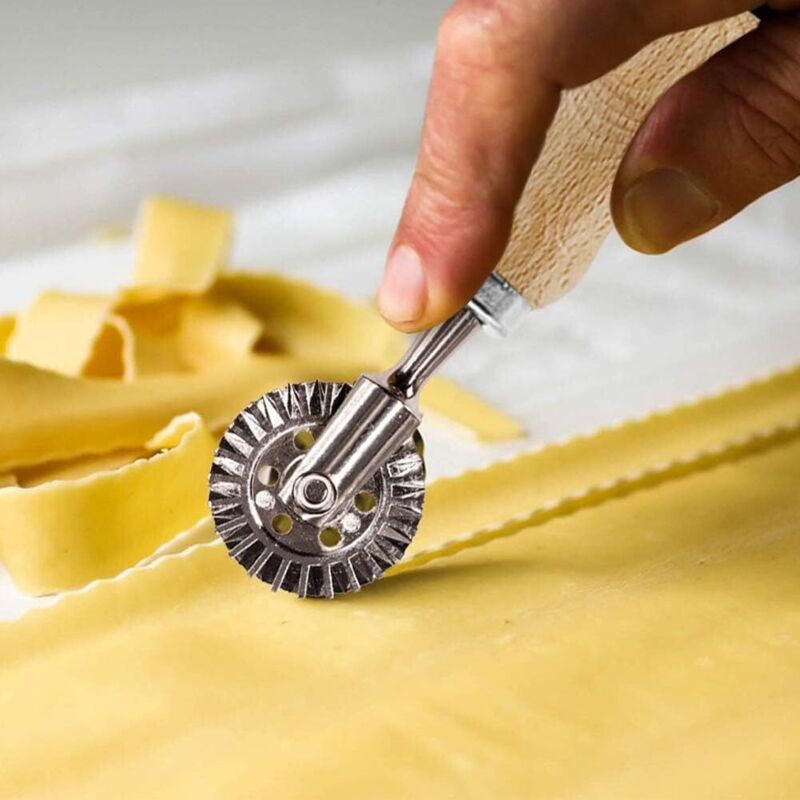 Ravioli Mold, Ravioli Cutter With Wooden Handle And Edge Utensils For Kitchen Accessories - 3 pcs Set V1188-MS-227-0429