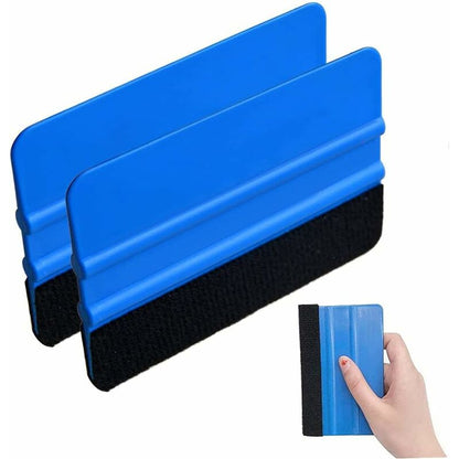 2 pcs Plastic Squeegee For Car Sticker Soft Vinyl Film Tinting Tool Soft Felt Scraper (2 pcs) V1188-MS-227-0439