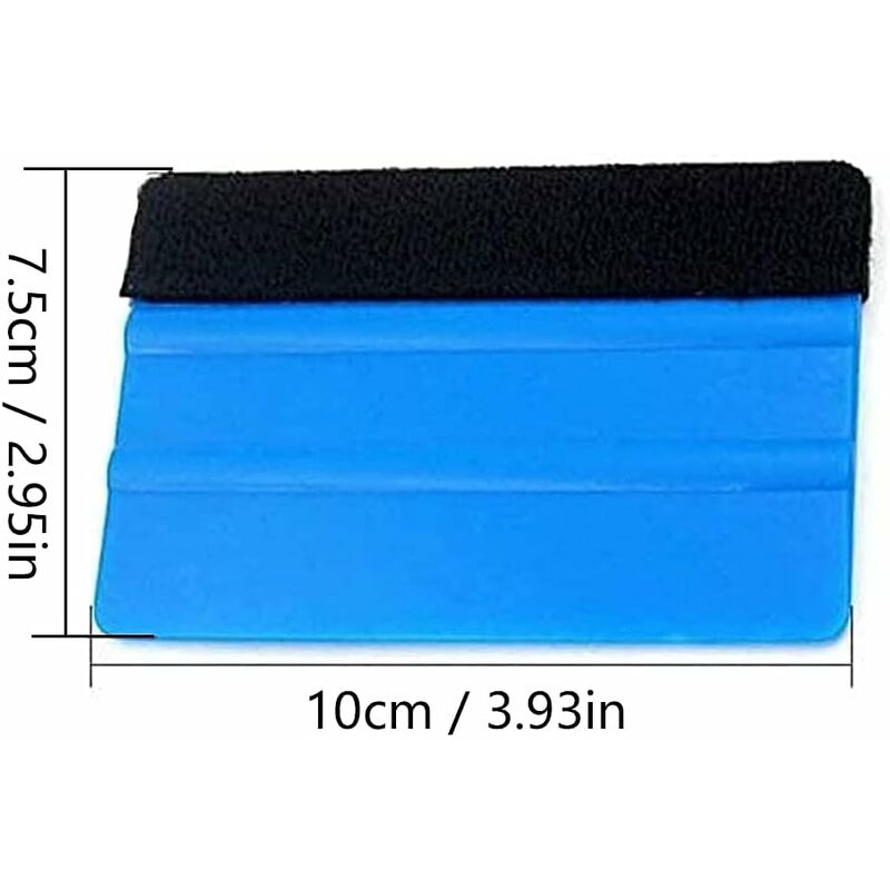 2 pcs Plastic Squeegee For Car Sticker Soft Vinyl Film Tinting Tool Soft Felt Scraper (2 pcs) V1188-MS-227-0439