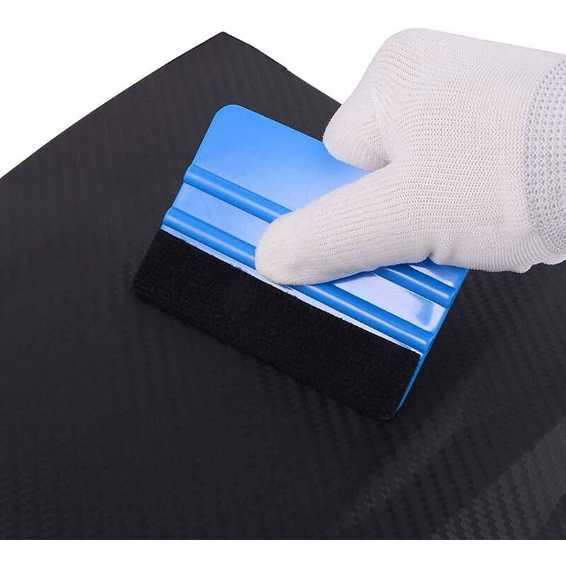 2 pcs Plastic Squeegee For Car Sticker Soft Vinyl Film Tinting Tool Soft Felt Scraper (2 pcs) V1188-MS-227-0439