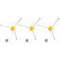 Replacement Side Brushes Accessory Kit For Irobot ROomba Series 500,600,700 I-RObot ROomba Side Brushes Kit V1188-MS-227-0444