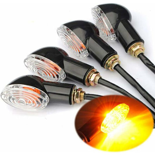 4 pcs Motorcycle Indicators Mini Turn Signal Lights 12V Waterproof Universal For Motorcycle Scooter Quad V1188-MS-227-0450
