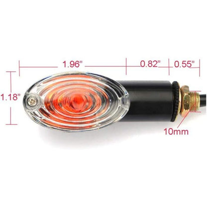 4 pcs Motorcycle Indicators Mini Turn Signal Lights 12V Waterproof Universal For Motorcycle Scooter Quad V1188-MS-227-0450