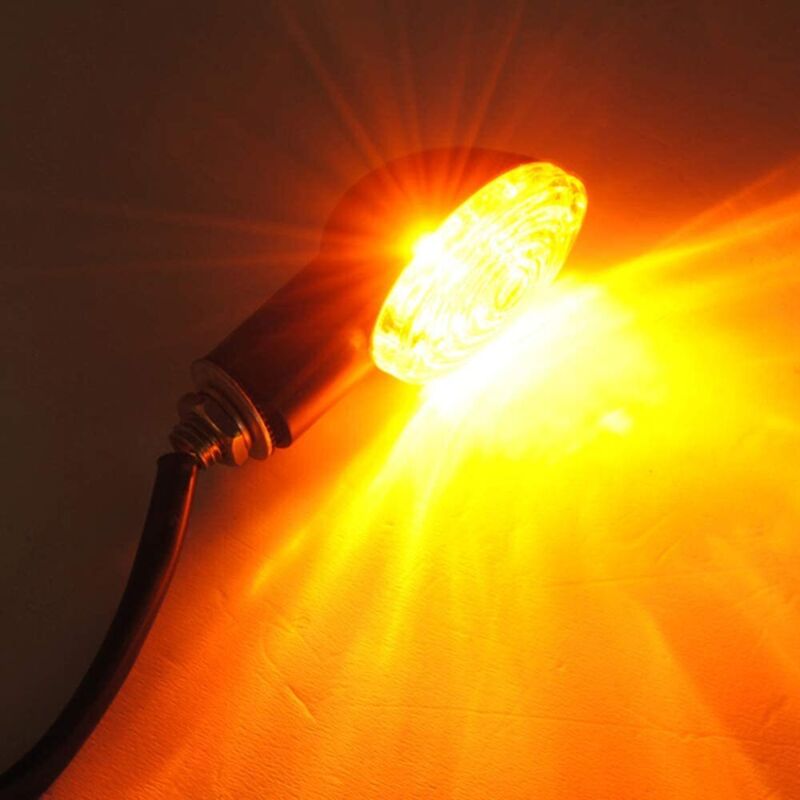 4 pcs Motorcycle Indicators Mini Turn Signal Lights 12V Waterproof Universal For Motorcycle Scooter Quad V1188-MS-227-0450