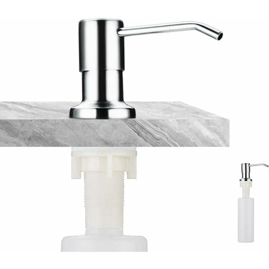 Soap Dispenser, Built-In Soap Dispenser, Stainless Steel Kitchen Sink Soap Dispenser, Built-In Soap Dispenser V1188-MS-227-0458