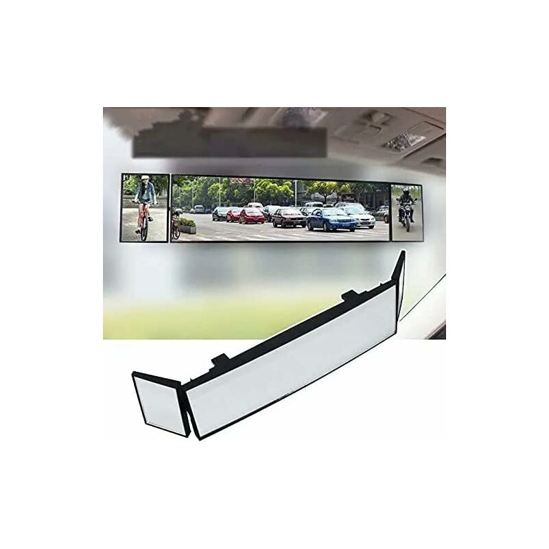 Rearview Mirror, Car Interior Rearview Mirror Wide Angle Car Interior Rearview Mirror Universal Foldable V1188-MS-227-0467