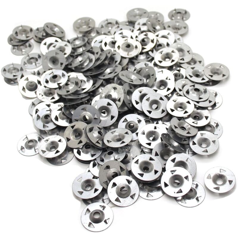 200 pcs 4-Prong Washers For Extruded Plasterboard, Thermal Insulation And Fixed Back Plate 28Mm V1188-MS-227-0468