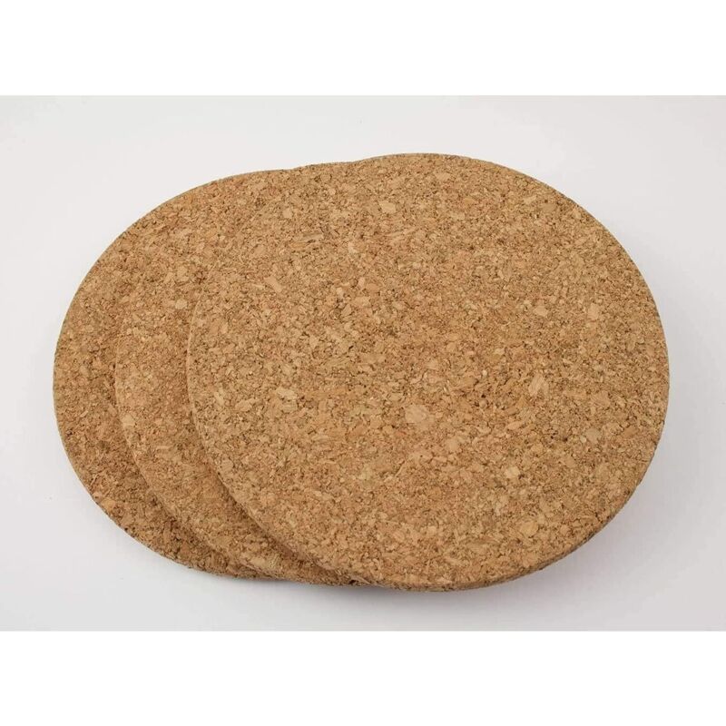 3 pcs Set Cork Trivets - 19 Cm Diameter V1188-MS-227-0469