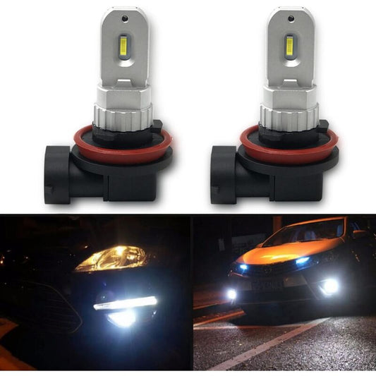 H11 H8 H9 H16 LED Fog Light Bulb, Pure White 6000K, Error Free Odb 12W 1200Lm LED DAytime Running Lights For V1188-MS-227-0477