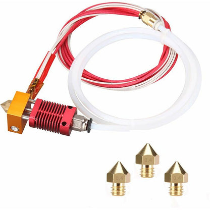 3D Printer Nozzle Kit Mk8 Hotend Kit Compatible With Alfawise U20 U30 Creality Ender 3 Assembled Mk8 Extruder V1188-MS-227-0485