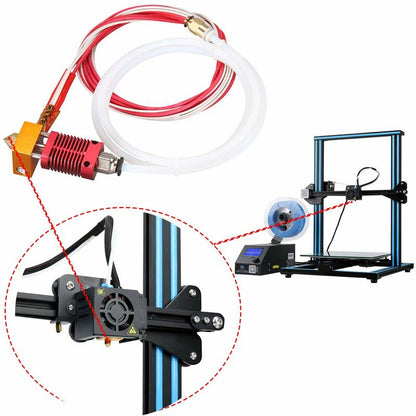 3D Printer Nozzle Kit Mk8 Hotend Kit Compatible With Alfawise U20 U30 Creality Ender 3 Assembled Mk8 Extruder V1188-MS-227-0485