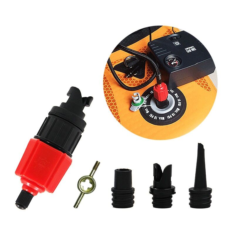 Inflatable Kayak Pump, Sup Air Inflation Valve Adapter And Gas Nozzle 4 pcs For Inflatable Structures V1188-MS-227-0487