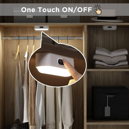 LED Closet Light Dimmable Rechargeable 2000Mah Wireless, LED Strip Light With 5 Lighting Colors For Wardrobe V1188-MS-227-0489