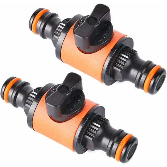 2 pcs Garden Hose Quick Connectors Gardening Fittings Quick Connectors For Water Hoses Double Nipple With V1188-MS-227-0490
