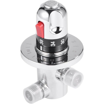 Hot Cold Water Mixer Valve Solid Brass Thermostatic Mixer Valve Fixed Temperature Mixing Valve For Kitchen V1188-MS-227-0500