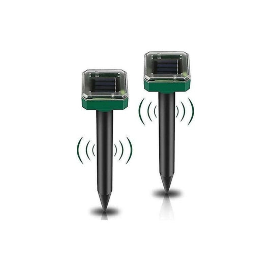 2 Pack Solar Rat Repellent Stakes - Ultrasonic Rat Repellent - Solar Rat Repellent For Snakes, Voles, Other V1188-MS-227-0501