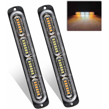 2 X 24LED Strobe Lights 12-24V Ultra Slim Emergency Hazard Light LED Emergency Strobe Lamp For Construction V1188-MS-227-0502