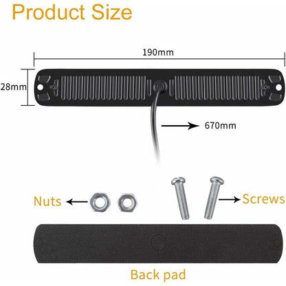 2 X 24LED Strobe Lights 12-24V Ultra Slim Emergency Hazard Light LED Emergency Strobe Lamp For Construction V1188-MS-227-0502