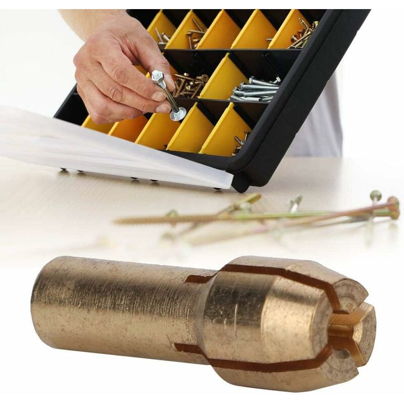 10 pcs Collet Chuck 0.5-3.2Mm Mini Brass Collet Chucks Electric Chucks ROtary Tool Accessories(Tail Diameter V1188-MS-227-0505