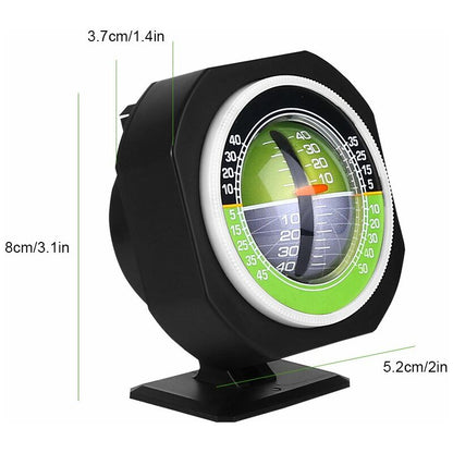 4X4 Inclinometer, Car Inclinometer, Outdoor Auto Mini Compact Compass Luminous LED Car Compass Angle Slope V1188-MS-227-0506