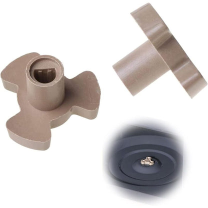 2 pcs Microwave Turntable Coupler Shaft Tray Coupler Bracket For Microwave Turntable ROller Guide Coupling V1188-MS-227-0512