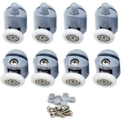 Shower Door ROllers 8 Pieces Shower Door ROllers 23Mm Shower Door ROllers Shower Cabin ROllers For Bathroom, V1188-MS-227-0521
