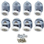 Shower Door ROllers 8 Pieces Shower Door ROllers 23Mm Shower Door ROllers Shower Cabin ROllers For Bathroom, V1188-MS-227-0521