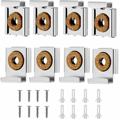 Wall Mount Mirror Bracket, Mirror Holders, Adjustable Wall Mount Mirror Clip Mirror Clamp, For Wall Mirror For V1188-MS-227-0527