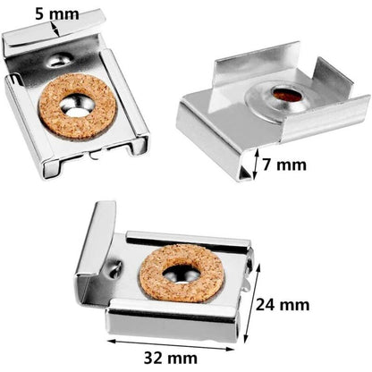 Wall Mount Mirror Bracket, Mirror Holders, Adjustable Wall Mount Mirror Clip Mirror Clamp, For Wall Mirror For V1188-MS-227-0527