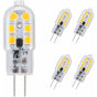 G4 LED Bulb, 5-Pack Warm White 30W Halogen Bulbs Equivalent, 3W G4 LED Bulb Energy Saving For Range Hood V1188-MS-227-0528